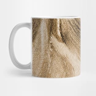 Sepia Antique White Abstract Art Mug